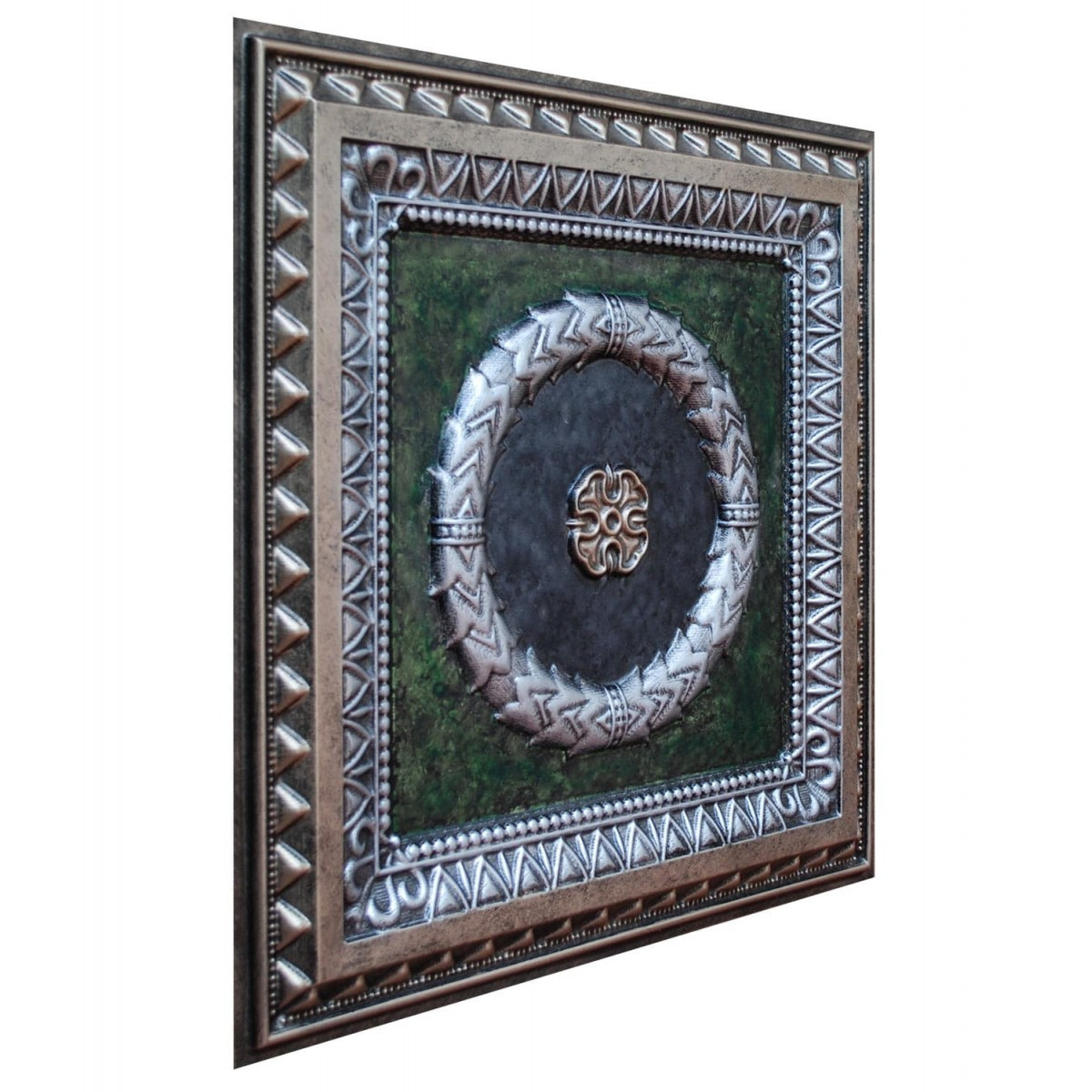 Laurel Wreath V - FAD Hand Painted Ceiling Tile - #CTF-004-5