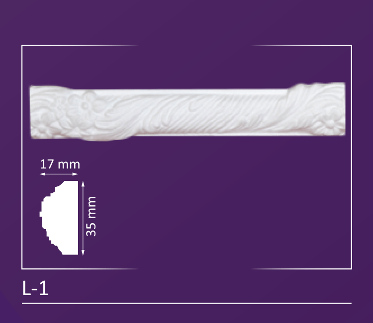 L-1 - Decorative Molding - 2&quot; Wide 4 ln. ft. Long