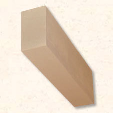 Faux Wood Corbels Doug Fir - Square End  -  21 in. Length