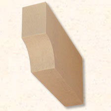 Faux Wood Corbels Doug Fir - Concave - 18 in. Length