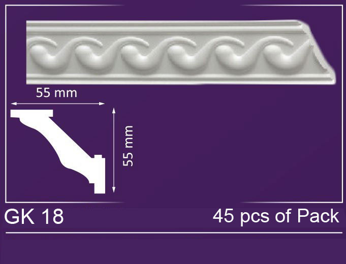GK 18 - Crown Molding Pack - 3&quot; Wide (295 ln. ft. / Pack)