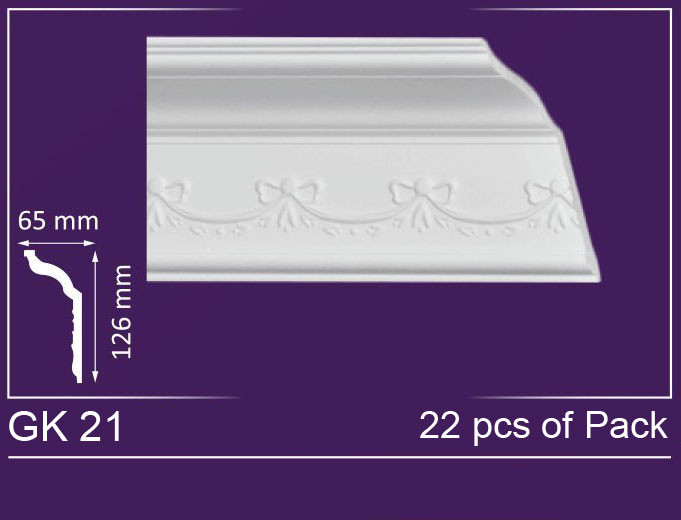 GK 21 - Crown Molding Pack - 5&quot; Wide (144 ln. ft. / Pack)