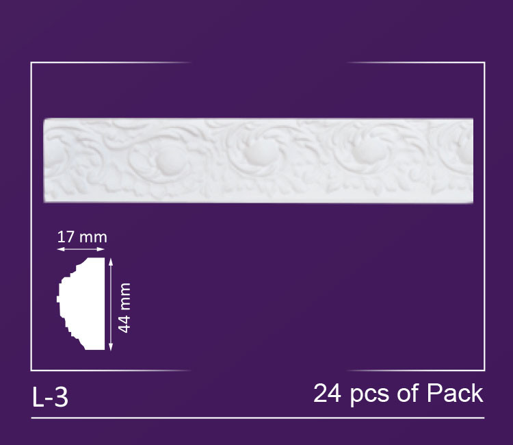 L-3 - Decorative Molding Pack - 2&quot; Wide (80 ln. ft. / Pack)