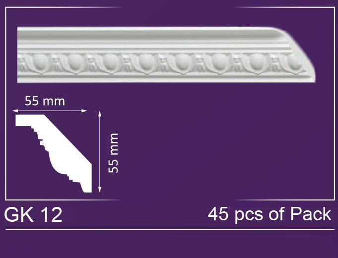GK 12 - Crown Molding Pack - 3&quot; Wide (295 ln. ft. / Pack)