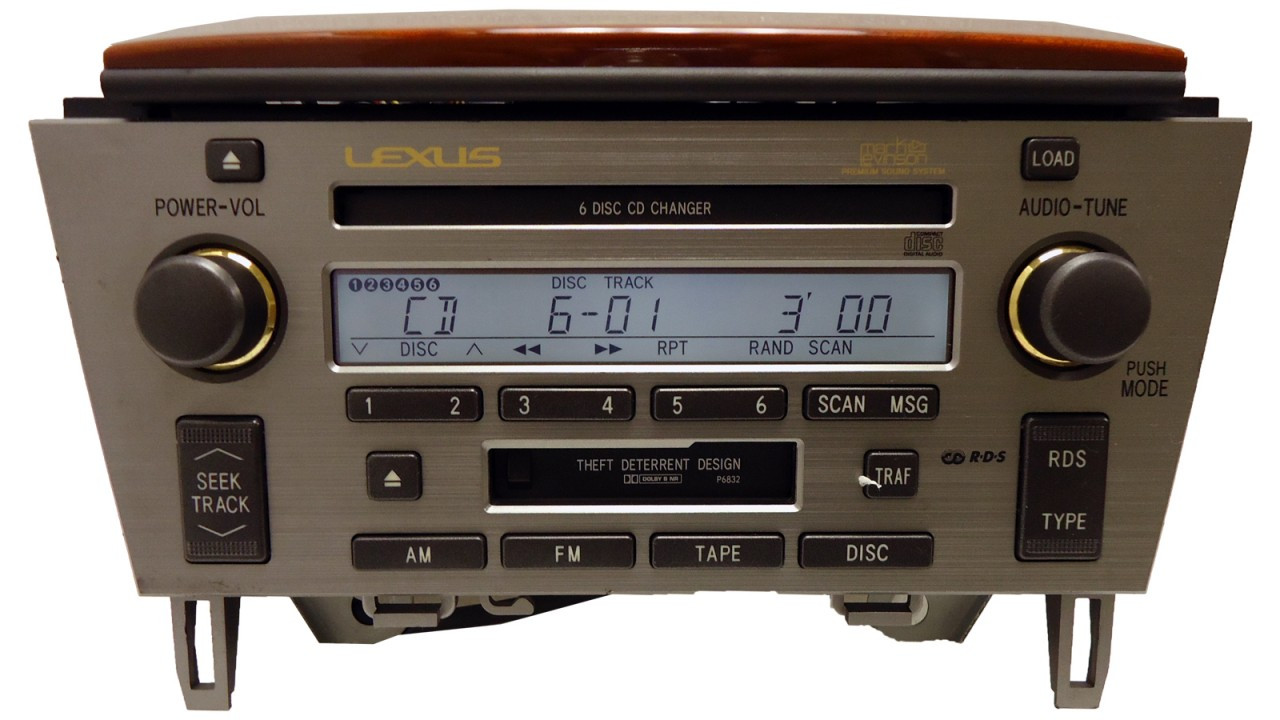 03 10 Lexus SC 430 Mark Levinson Radio Tape 6 Disc CD