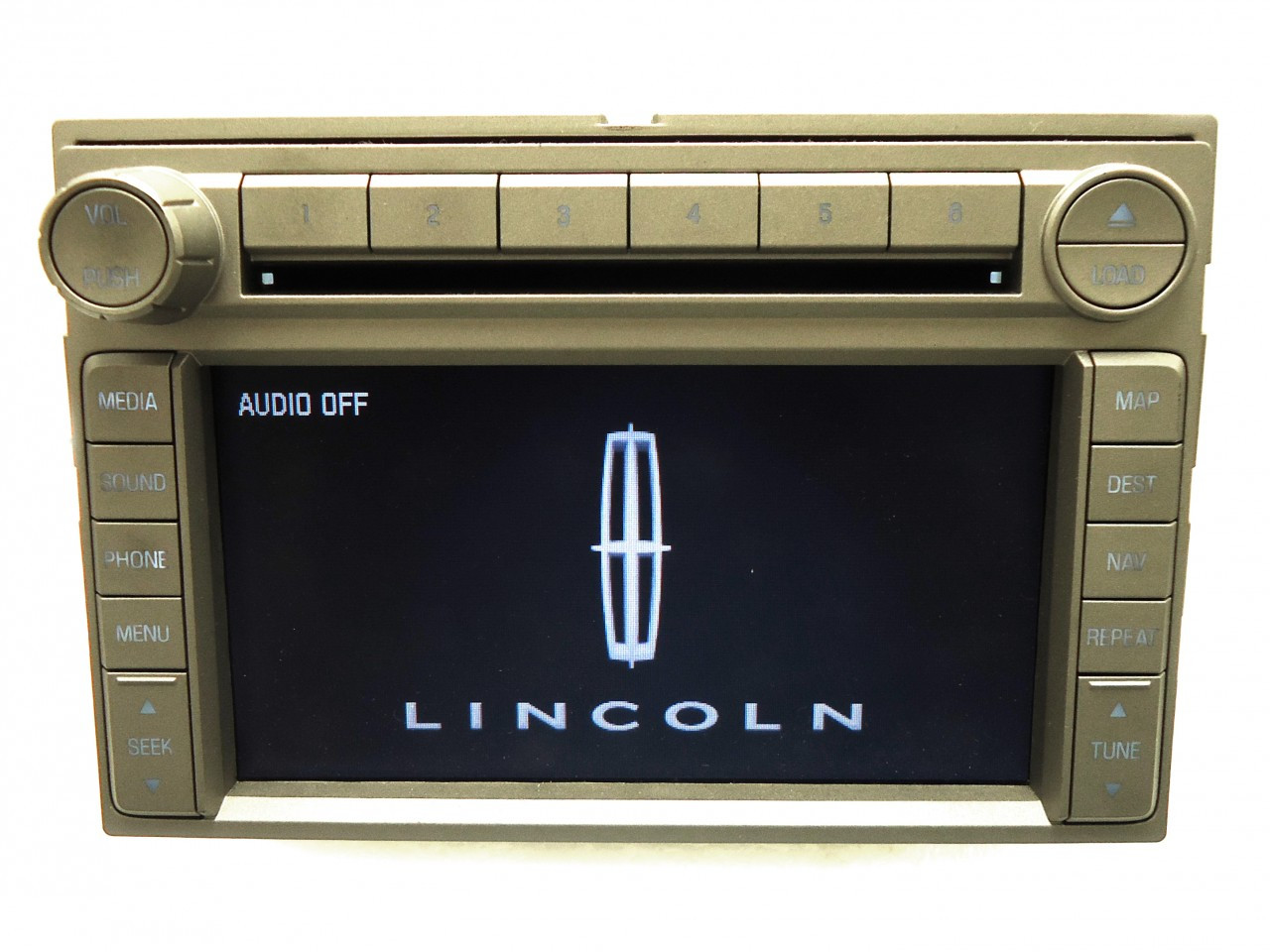 LINCOLN Navigation GPS Head Unit Radio Stereo 6 Disc Changer MP3 CD