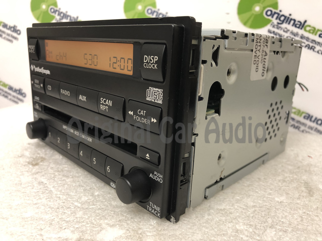 NISSAN Xterra Frontier Rockford Fosgate Radio 6 Disc Changer MP3 CD