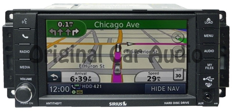Chrysler Dodge Jeep MyGig Navigation Radio GPS DVD Sirius 30GB 430N RHB ...