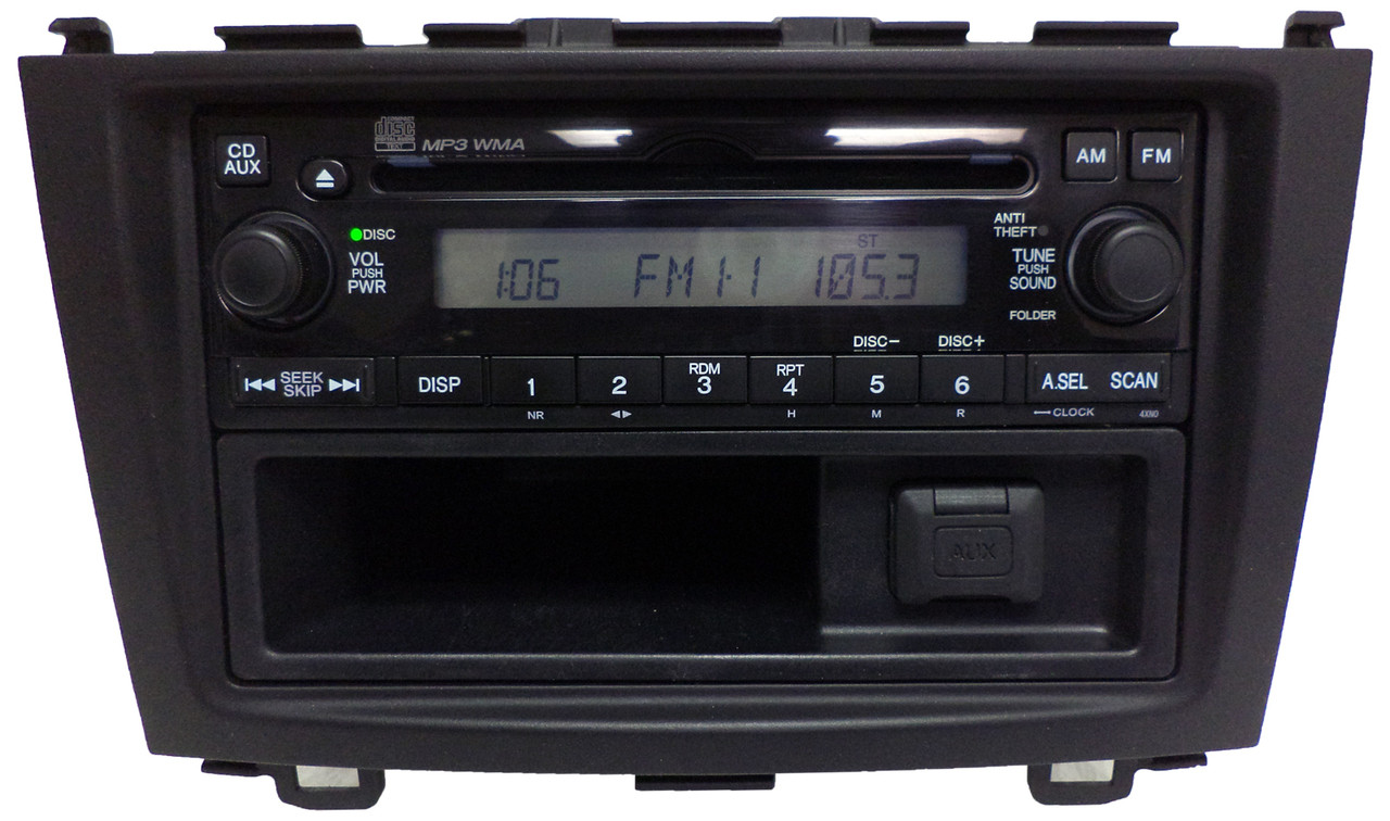 4XN0 2007 2008 2009 Honda CRV Radio MP3 CD Player