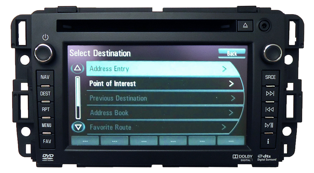 UNLOCKED Chevy GMC Navigation XM Radio Bluetooth USB DVD AUX Stereo