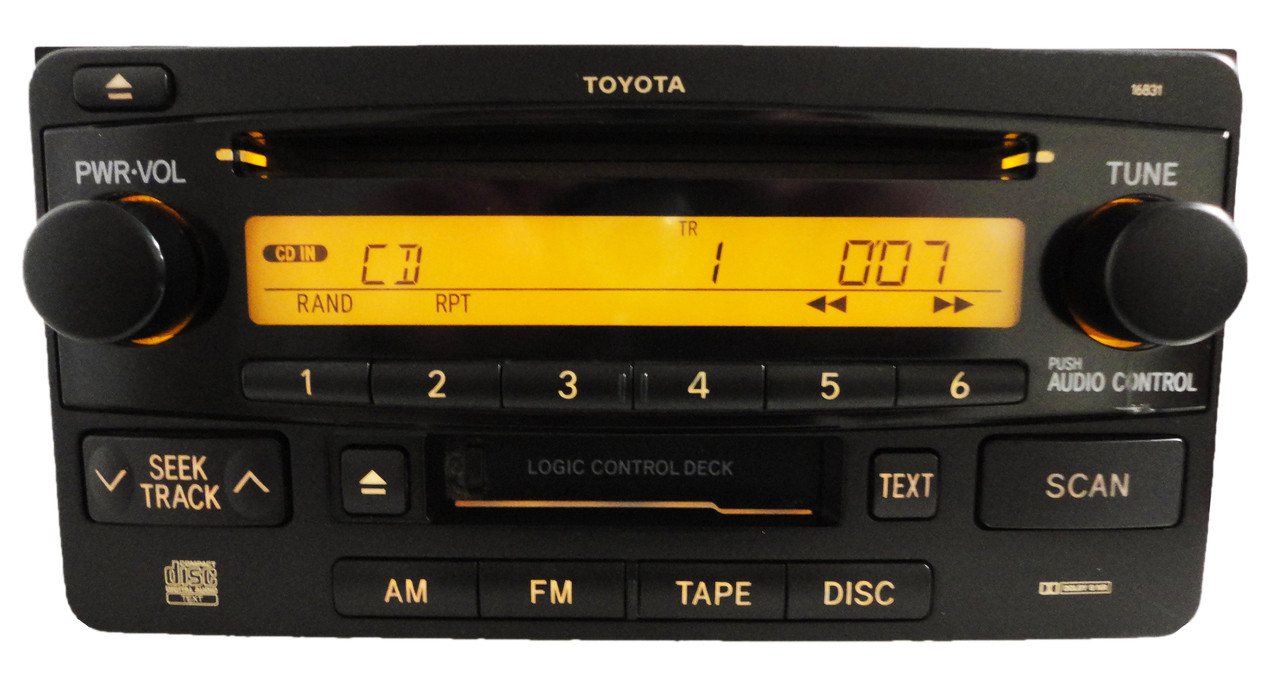 Toyota Rav4 4Runner Radio Stereo AM FM Tape CD Player 16831 16837 86120