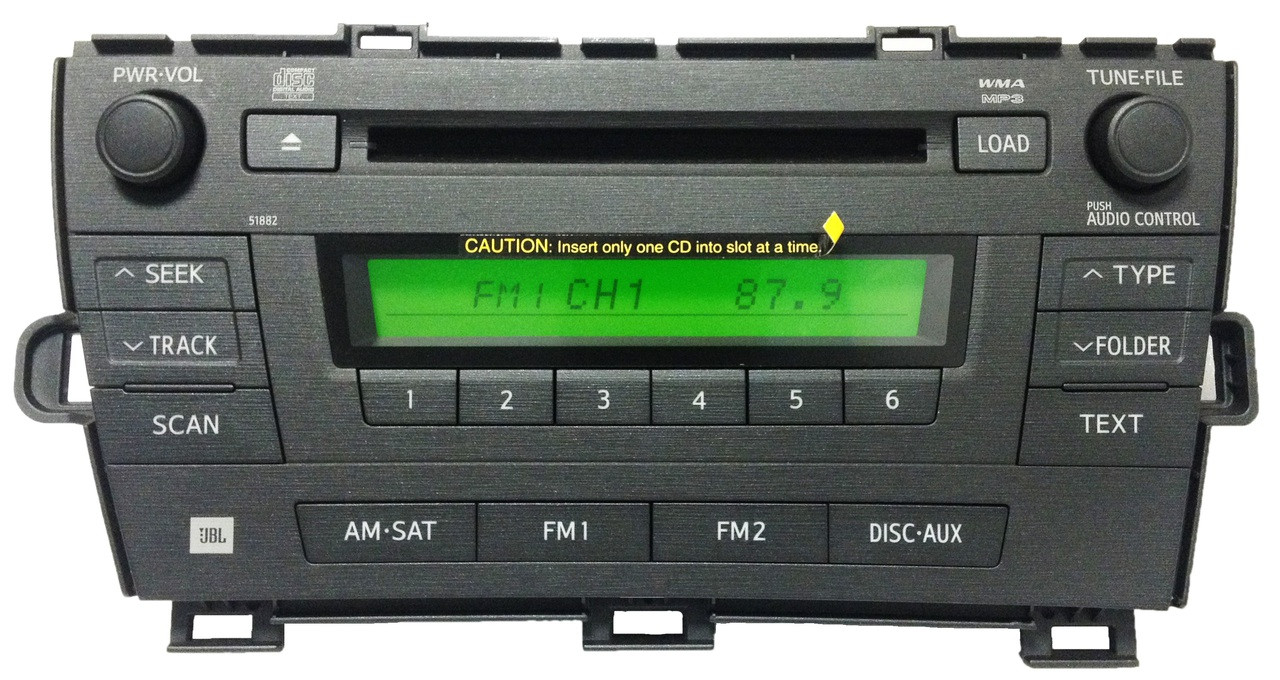 TOYOTA Prius JBL Radio Stereo Receiver 6 Disc Changer MP3 CD Player SAT