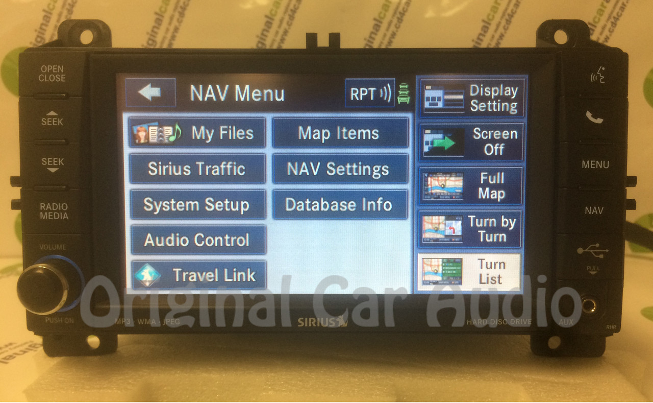 2011 - 2013 Dodge Chrysler Jeep OEM Touch Screen Navigation Radio RHR ...
