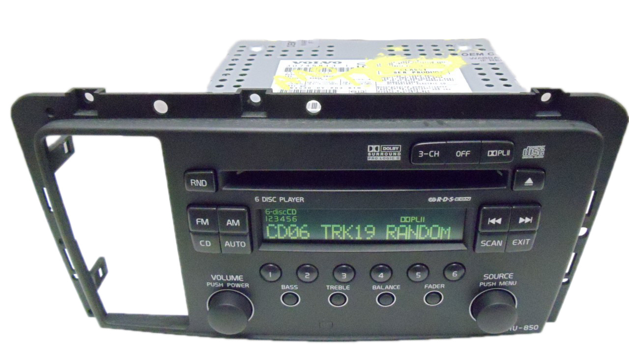 05 06 07 08 VOLVO V70 S60 RDS Radio Stereo 6 Disc Changer