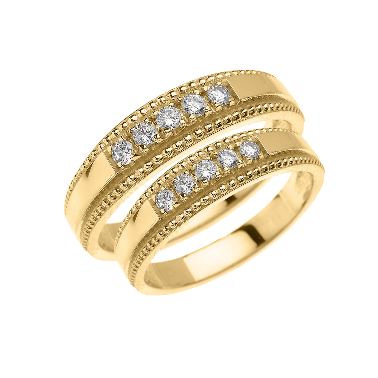 40+ Wedding Band Sets His And Hers Gif