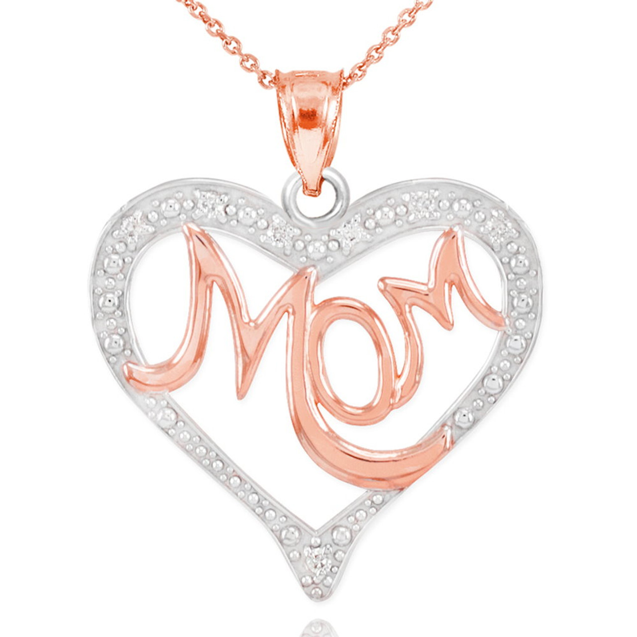 mom and me heartbeat necklace