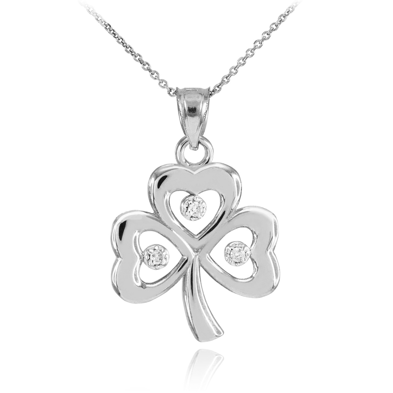 Clover diamond pendant clearance