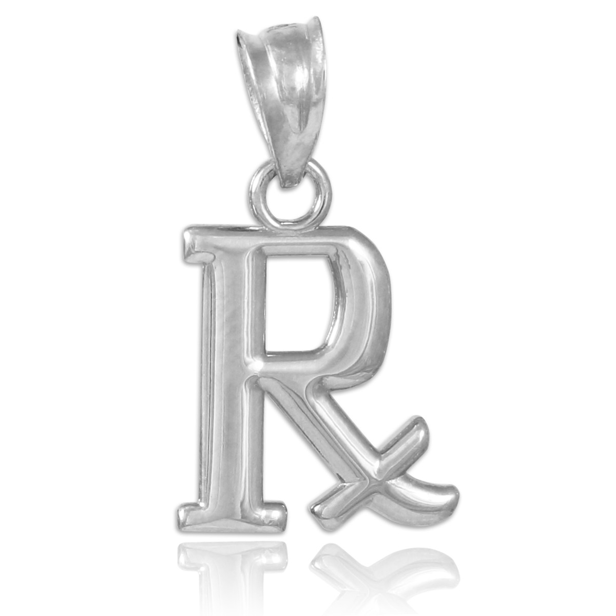 14K Prescription Symbol Rx Pendant