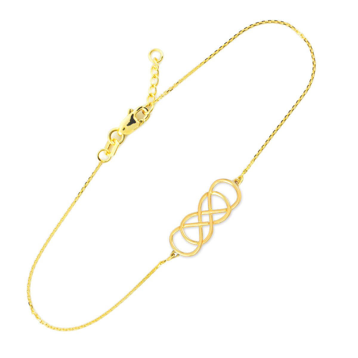 White Gold Infinity Bracelet