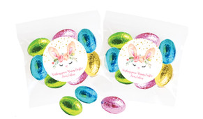 Bunny Face Personalised Bag Of Easter Eggs