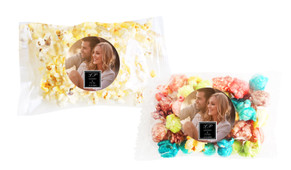 A Photo With Black Square Popcorn Bag With Personalisation