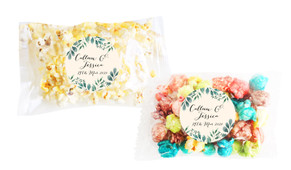 Branches On Cream Square Popcorn Bag With Personalisation
