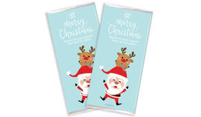 Piggy Back Personalised Christmas Chocolate Bar