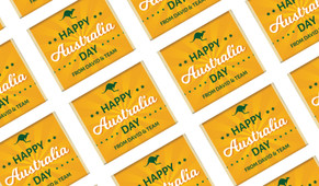 Green & Gold Australia Day Mini Chocolates
