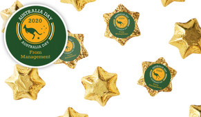 Australia Day Emblem Chocolate Stars