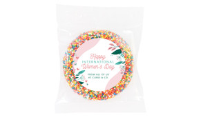 Fun Floral Personalised Womens Day Giant Chocolate Freckle