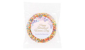 Lilac Personalised Womens Day Giant Chocolate Freckle