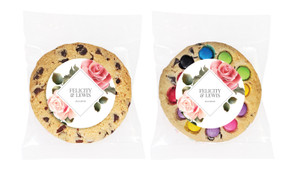 Rose Diamond Personalised Wedding Cookie