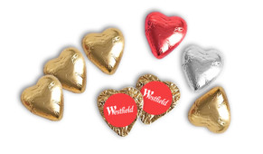 Foil Covered Chocolate Hearts