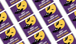 Bat Halloween Mini Chocolates