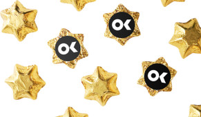 Gold Chocolate Stars