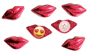 Chocolate Lips In Red Foil