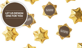 Let Us Design For You Foil Covered Chocolate Stars