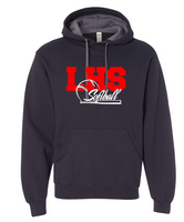 LHS Softball Contrast Hoodie