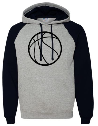 black basketball hoodie