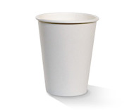 Disposable 12oz SW Cup/Plain White/ One-Lid-Fits-All Box 1000