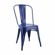 Tolix Chair - Gloss Navy Blue