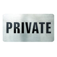 PRIVATE WALL SIGN S/S