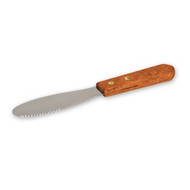 BUTTER SPREADER-S/S-TIMBER 35x105mm