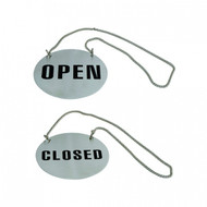 OPEN/CLOSED SIGN-18/10, ROUND