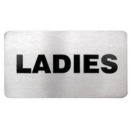 WALL SIGN- A. LADIES 18/10 110x60mm