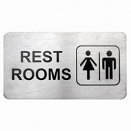 WALL SIGN- C. REST ROOMS 18/10 110x60mm