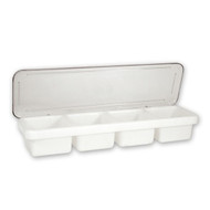 BAR CADDY -WHITE 4 COMPARTMENT