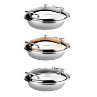 INDUCTION CHAFER-ROUND, WITH GLASS AND STAINLESS STEEL LID