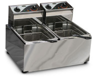 Roband - F28 - DOUBLE PAN DEEP FRYER -2x8 Litre - 15 AMP. Weekly Rental $10.00