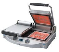 SPE-SP020T DOUBLE GLASS CERAMIC CONTACT GRILL -FLAT TRANSPARENT PLATE VERSION. Weekly Rental $14.00